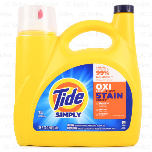 TIDE SIMPLY DETERGENT OXI BOOST 105 OZ