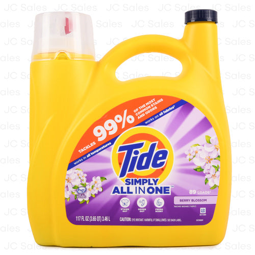 TIDE SIMPLY DETERGENT BERRY BLOSSOM 117 OZ