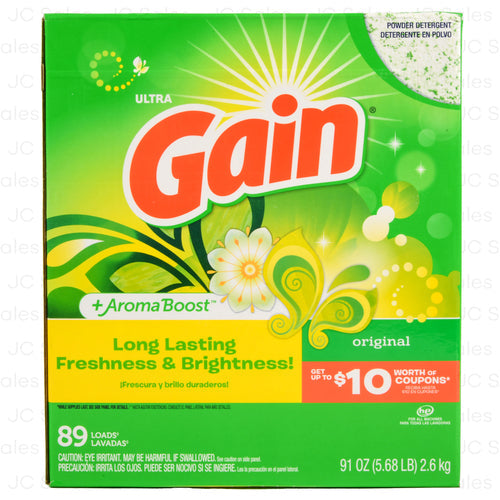 GAIN DETERGENT ORIGINAL SCENT 91 OZ